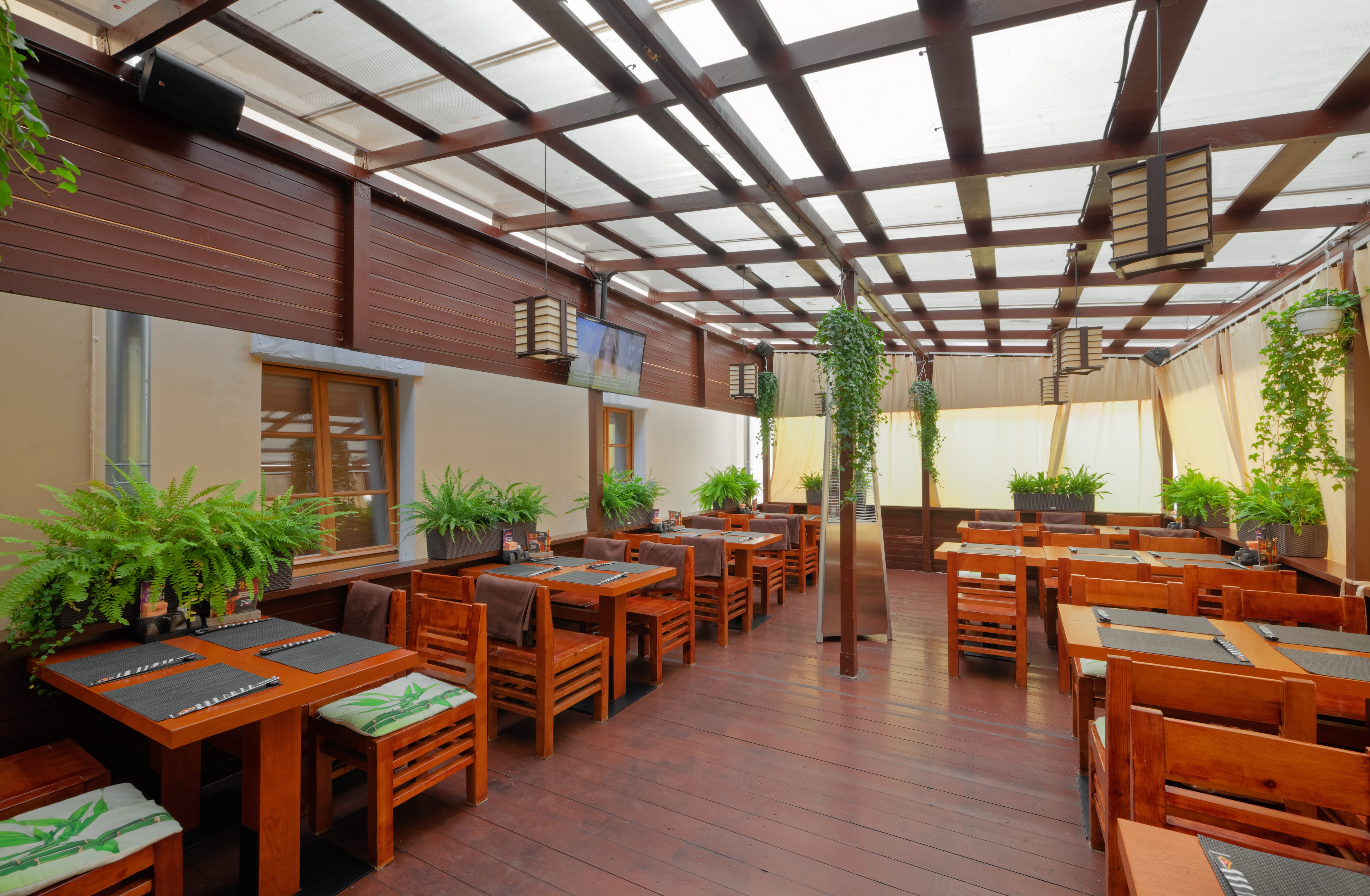 The interior Japanese restaurants